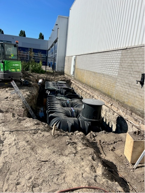 Waterberging bij nieuwbouw in Vlaardingen | Zonneveld Kunststoffen